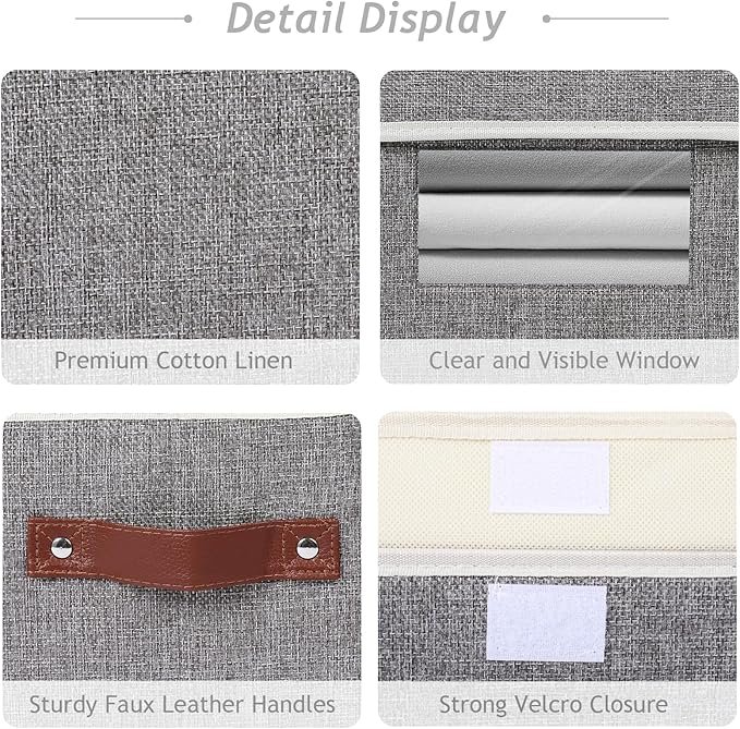 コットン生地の収納ボックス カスタマイズ可能 - 图片 4